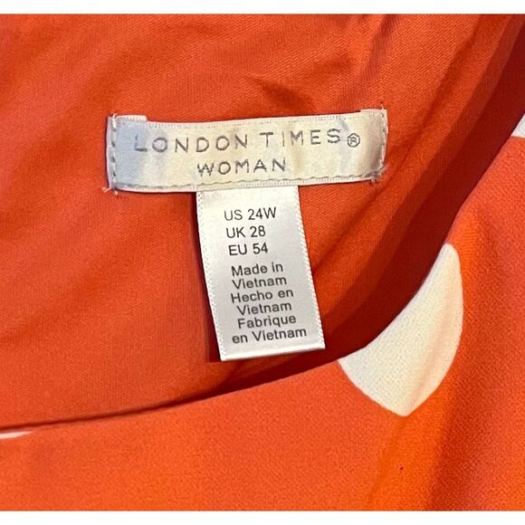 London Times Women's Cap Sleeve Fit and Flare-Elegant Summer Cocktail -24W - Picture 4 of 6